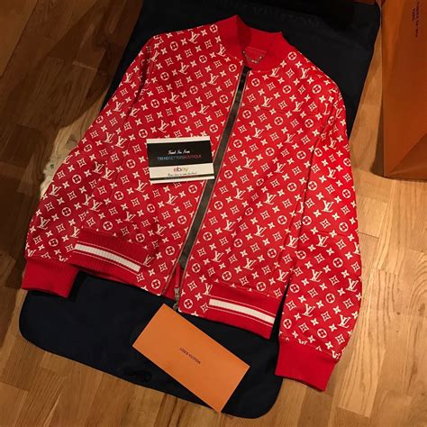 lv supreme replica|supreme x Louis Vuitton jacket.